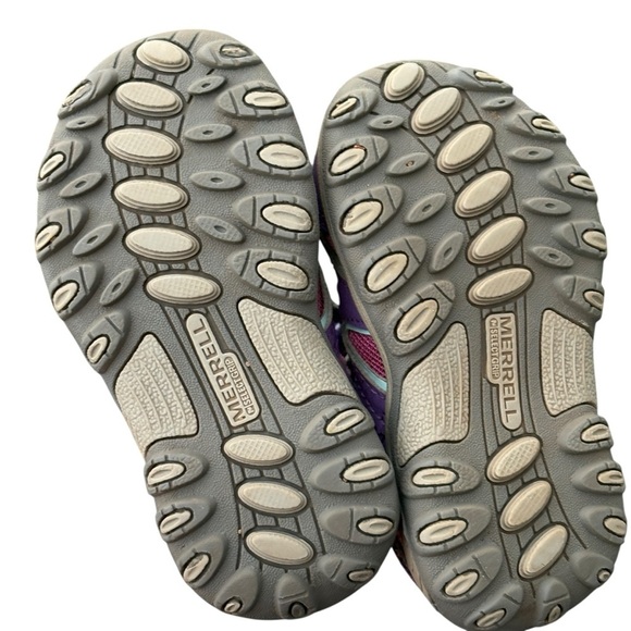 Merrell Hydro H2O Girls Purple Pink Hook Loop Hiking Sandal Size 6M - Picture 7 of 8